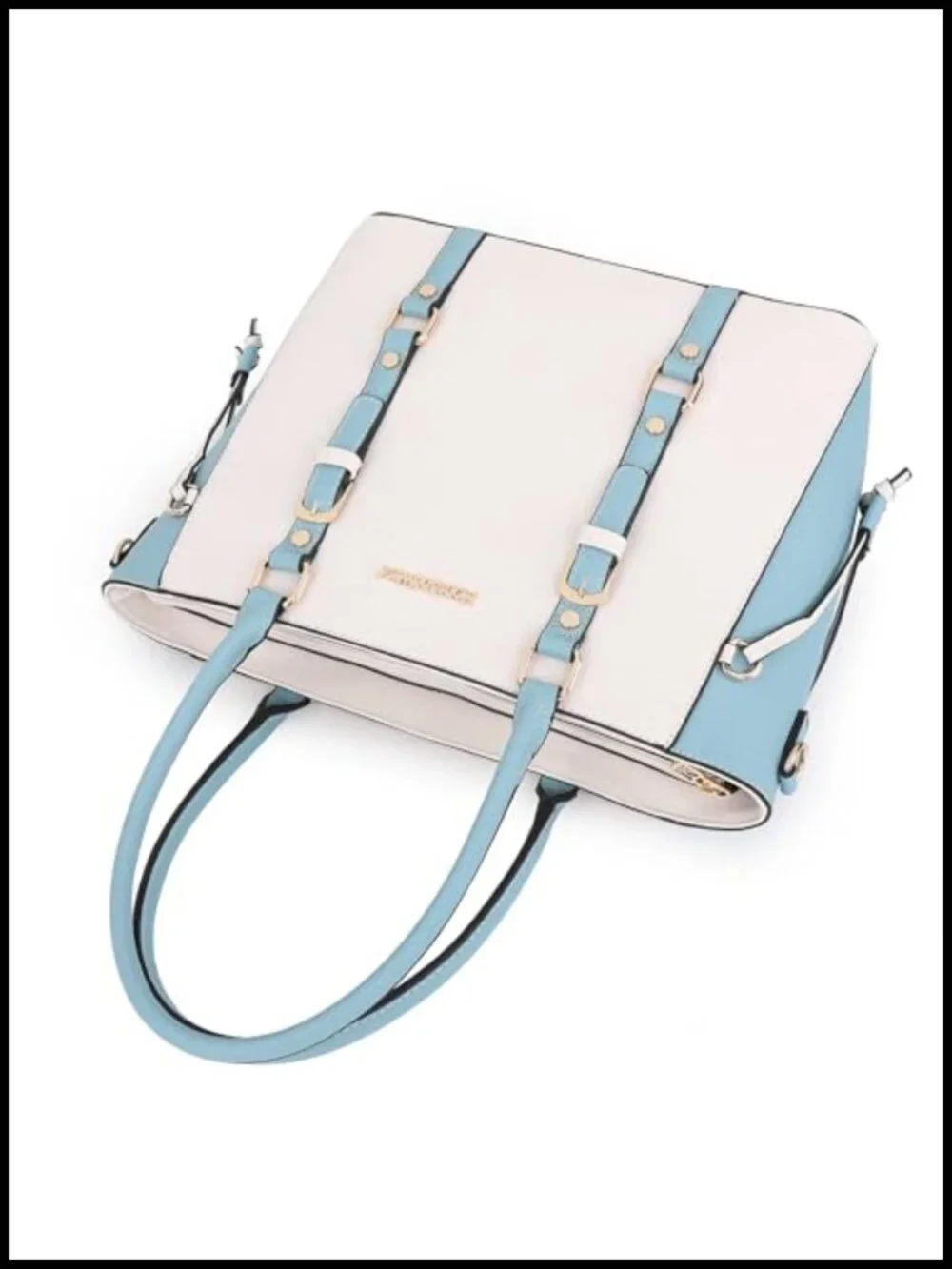 3-Piece PU Leather Tote Bag and Wallet Set Shoulder Satchel Handbags